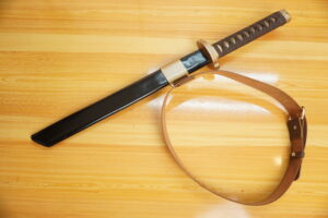 Chunchunmaru Sword, Sheath and Belt KonoSuba Cosplay Prop for Costume or Display