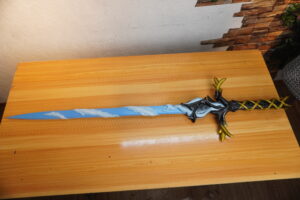 Fleurdelys Sword LED Wuthering Waves for Cartethyia Cosplay Acrylic Prop for Costume or Wall Decoration