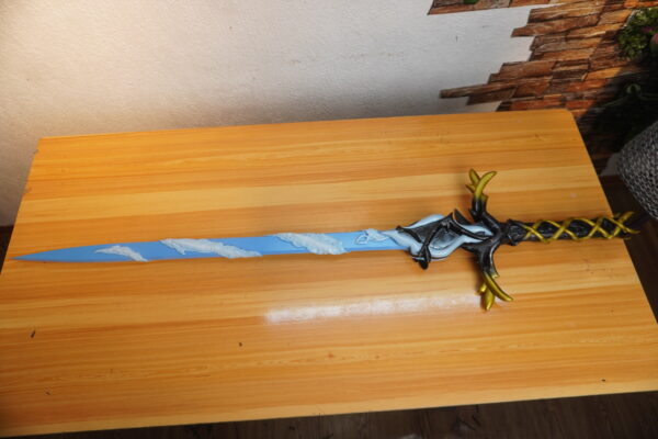 Fleurdelys Sword LED Wuthering Waves for Cartethyia Cosplay Acrylic Prop for Costume or Wall Decoration