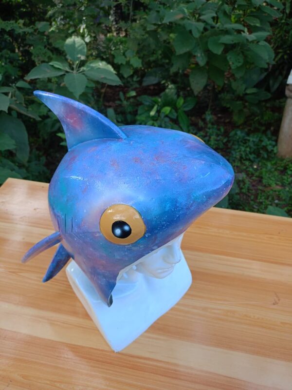 Basic Shark Hat Free Fire Cosplay EVA Foam Prop for Costume or Wall Decoration