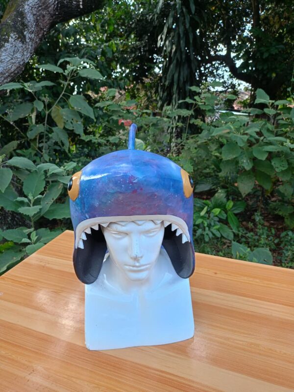 Basic Shark Hat Free Fire Cosplay EVA Foam Prop for Costume or Wall Decoration