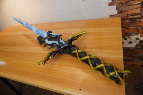 Fleurdelys Sword LED Wuthering Waves for Cartethyia Cosplay Acrylic Prop for Costume or Wall Decoration