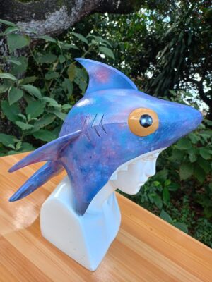 Basic Shark Hat Free Fire Cosplay EVA Foam Prop for Costume or Wall Decoration