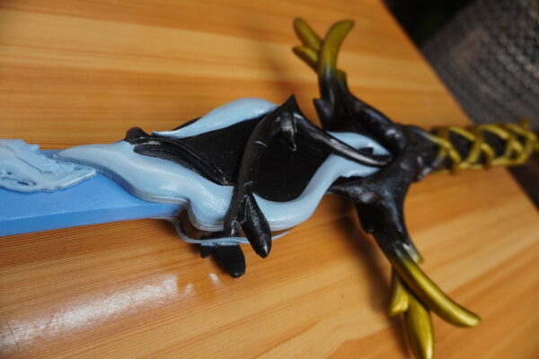 Fleurdelys Sword LED Wuthering Waves for Cartethyia Cosplay Acrylic Prop for Costume or Wall Decoration