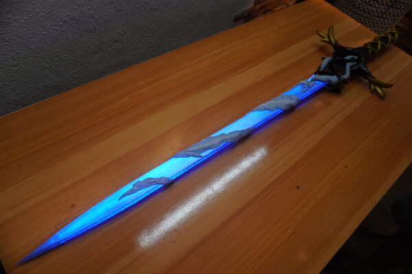 Fleurdelys Sword LED Wuthering Waves for Cartethyia Cosplay Acrylic Prop for Costume or Wall Decoration