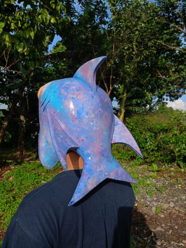 Basic Shark Hat Free Fire Cosplay EVA Foam Prop for Costume or Wall Decoration