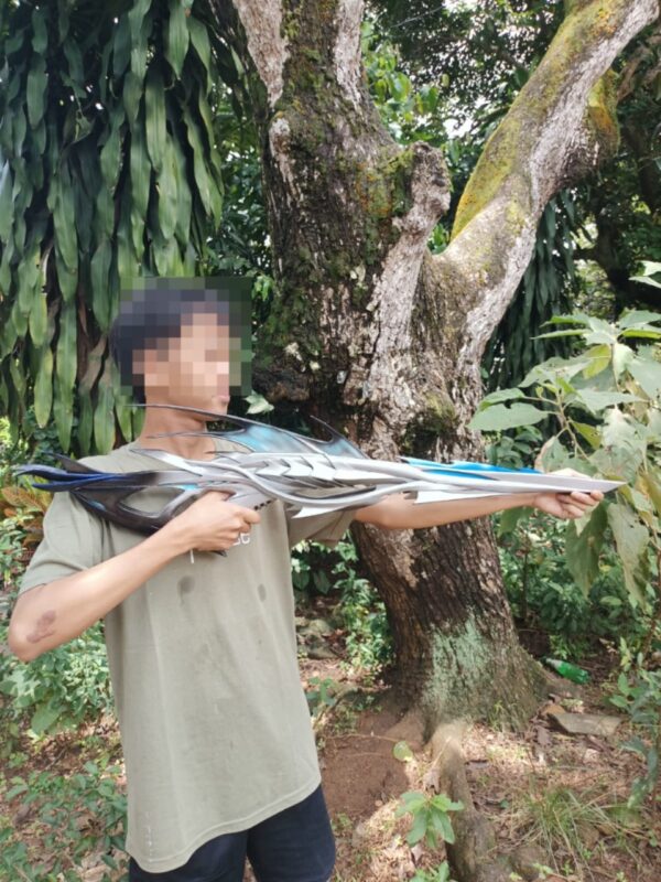 Fish Gun Shotgun M1014 Free Fire Cosplay EVA Foam Prop for Costume or Wall Decoration